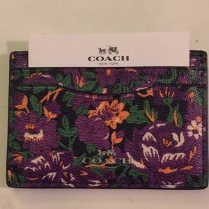 Coach leather card case